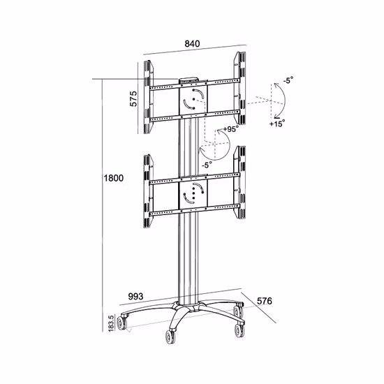 Hot Sale Wholesale Desktop Clamp Mount Dual Gas Spring Monitor Stand for 10 to 30 Inch Monitors Ws-S200-G