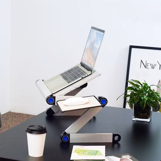 Charmount 조정 가능한 접이식 금속 노트북 책상 모니터 스탠드 라이저